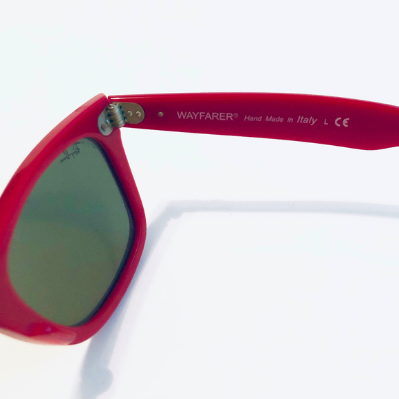 Ray-Ban Red Marble Wayfarer Sunglasses - Picture 5 of 6